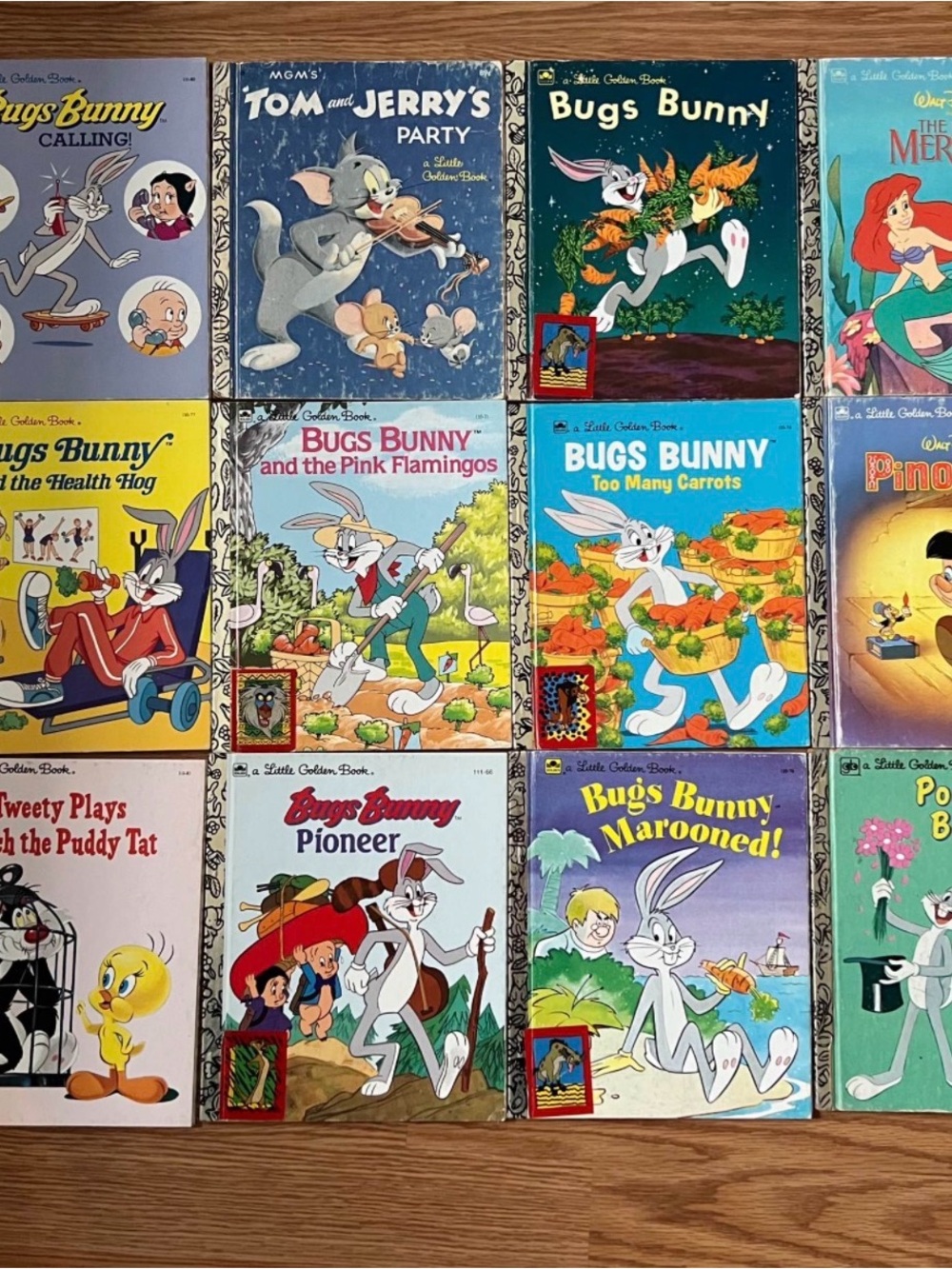 Set of Vintage Bugs Bunny Little Golden Books - Colorful Collector Set for Hope